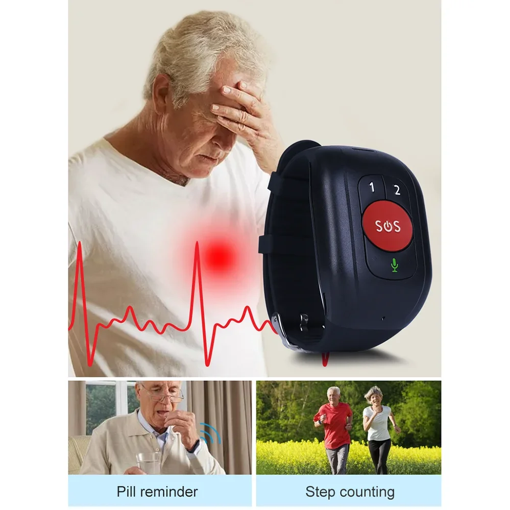 Elderly 4G LTE SOS Watch GPS T - Fall Detection Watch recensione e prezzo