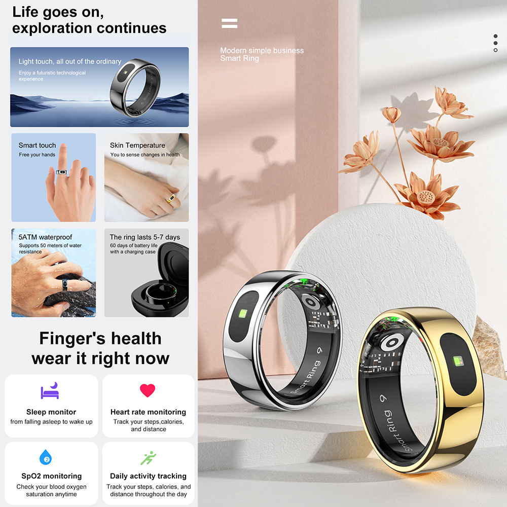R08 Fitness Tracker Smart Ring - Temperature Ring Skin recensione e prezzo