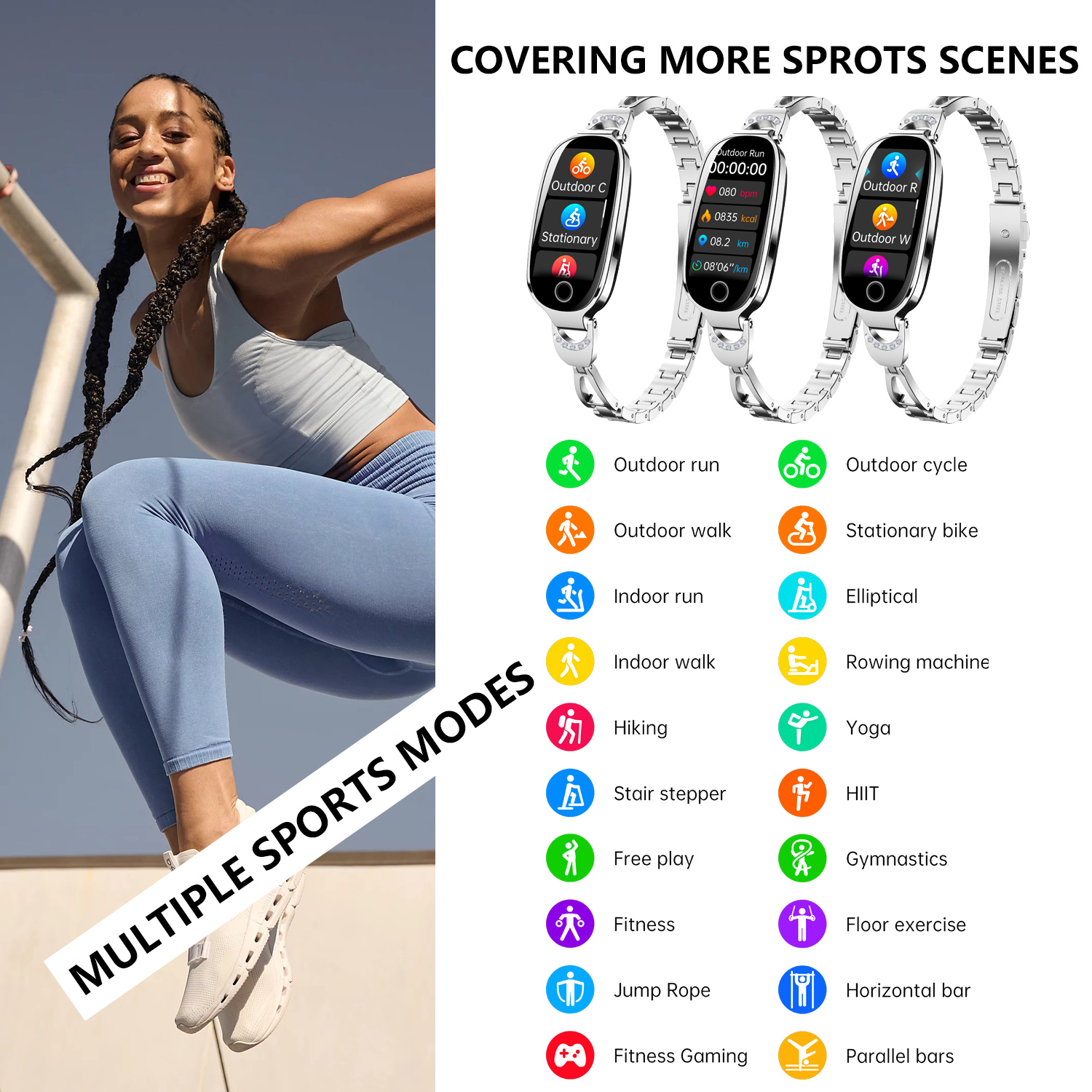 F81 Girl Heart Rate Waterproof - Breath Rate Monitor recensione e prezzo