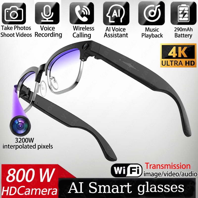 4K Smart AI Glasses 8MP Camera - Smart Glasses Lens recensione e prezzo