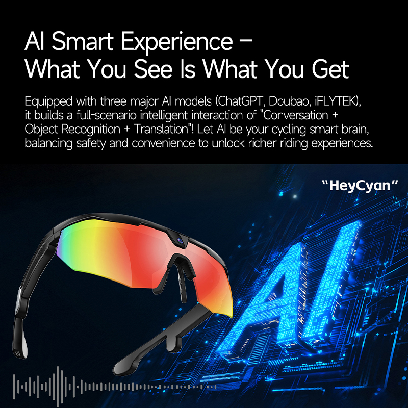 BT Cycling Sunglasses AI Voice - Smart Glasses Lens recensione e prezzo