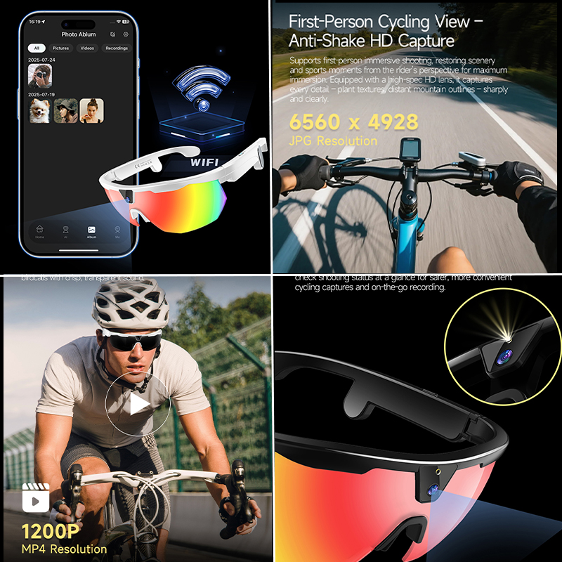 BT Cycling Sunglasses AI Voice - Smart Glasses Lens recensione e prezzo