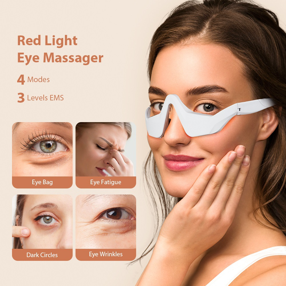Eye Massager Under Eye Red Lig - Light Therapy Glasses recensione e prezzo
