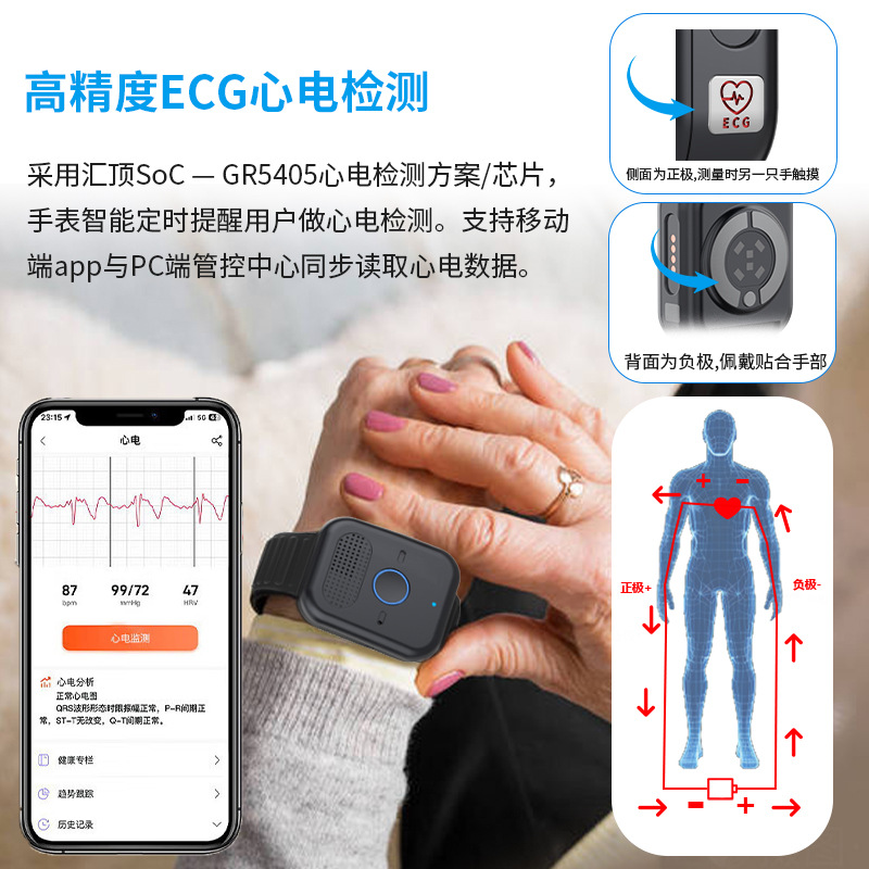 Elderly 5G card positioning wa - Fall Detection Watch recensione e prezzo