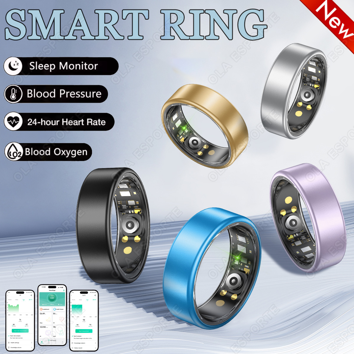 New R09 Smart Ring Men Women w - Temperature Ring Skin recensione e prezzo