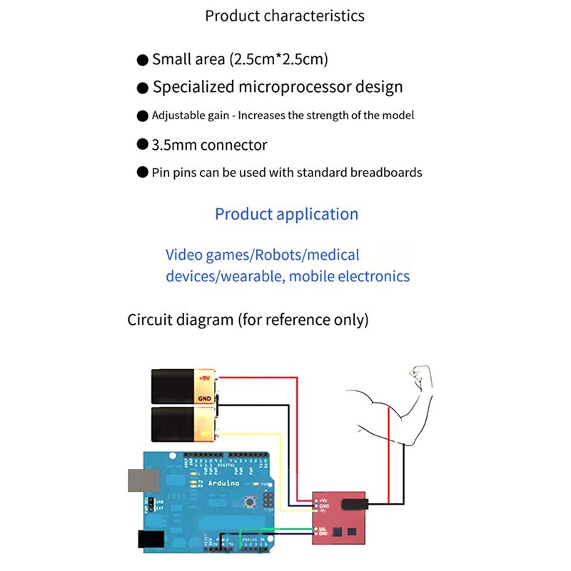 BTLIFE-5X Muscle Electrical Se - Muscle Sensor Emg recensione e prezzo
