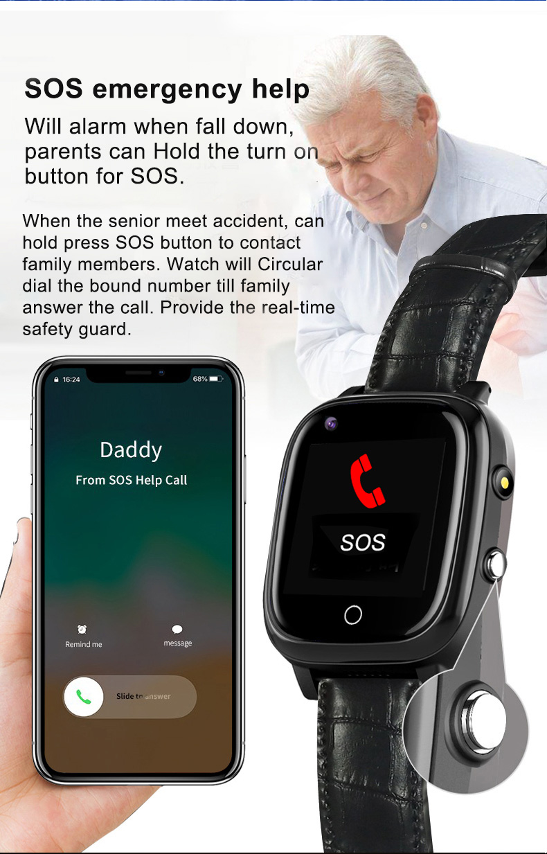 Elderly Smart Watch For Senior - Fall Detection Watch recensione e prezzo