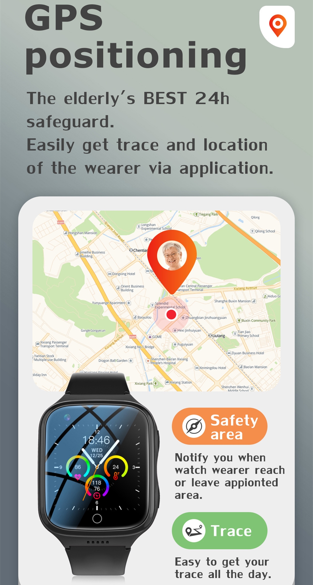 Falling Detection Watch Elderl - Fall Detection Watch recensione e prezzo