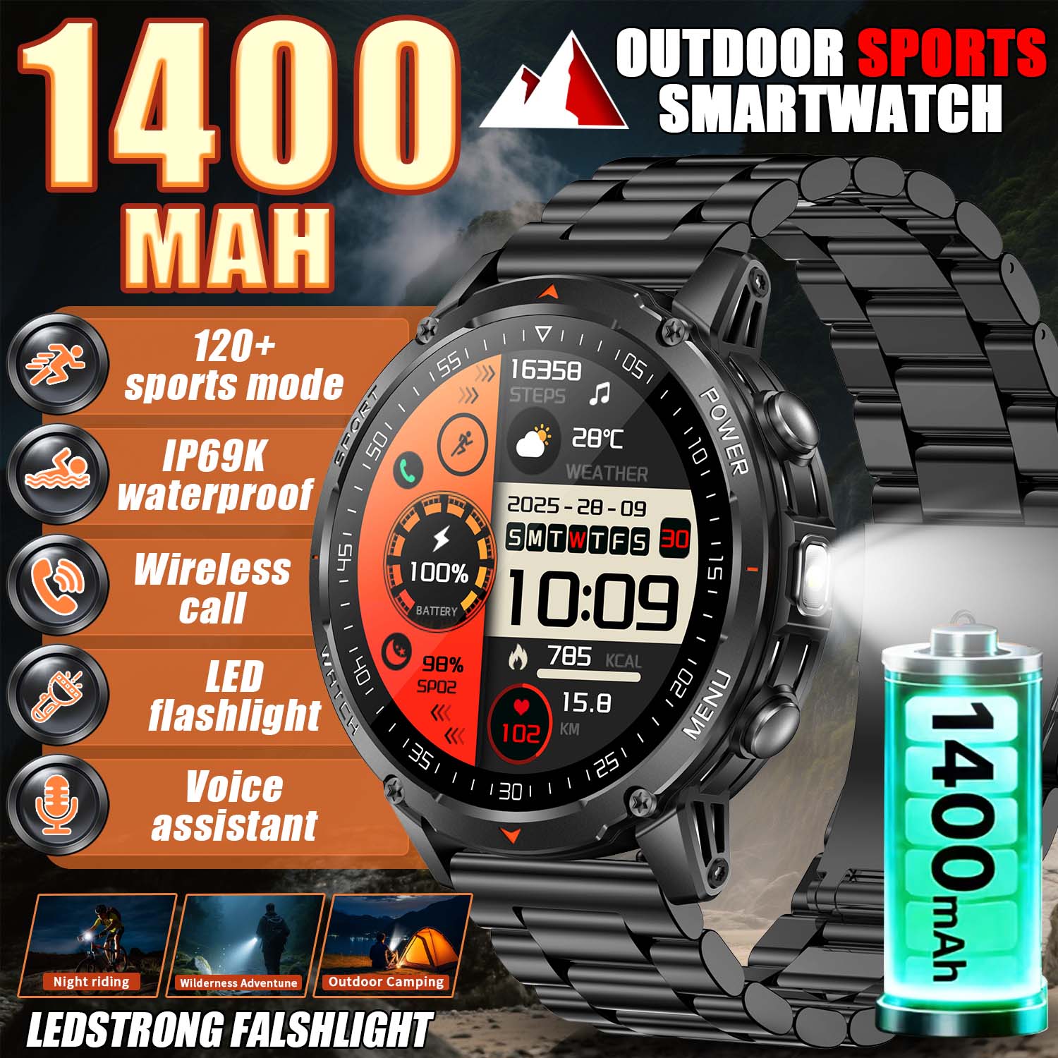2026 New Military Smart Watch  - Smart Insole Pressure recensione e prezzo