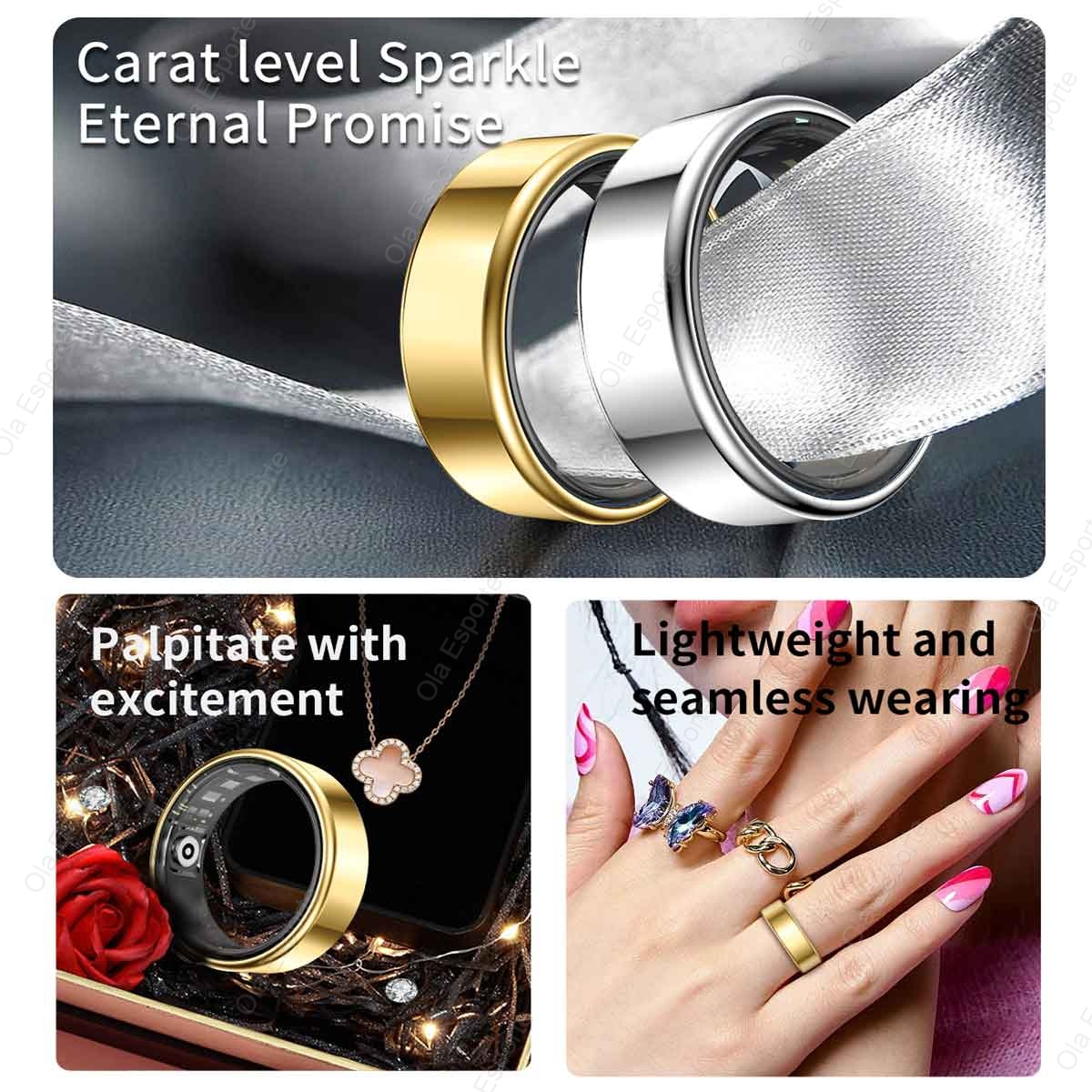 R09 Smart Ring Men Women with  - Temperature Ring Skin recensione e prezzo
