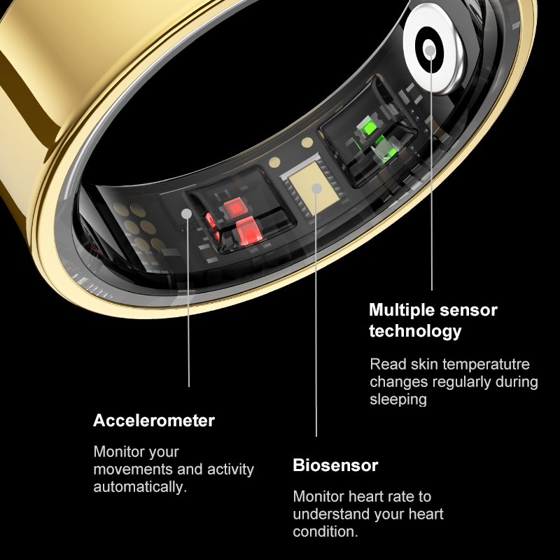 Smart Ring with Charging Case, - Temperature Ring Skin recensione e prezzo