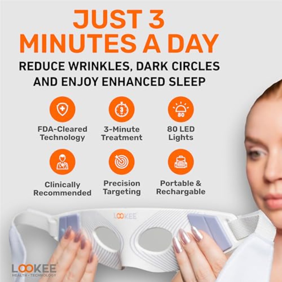 LOOKEE Under Eye Red Light The - Light Therapy Glasses recensione e prezzo