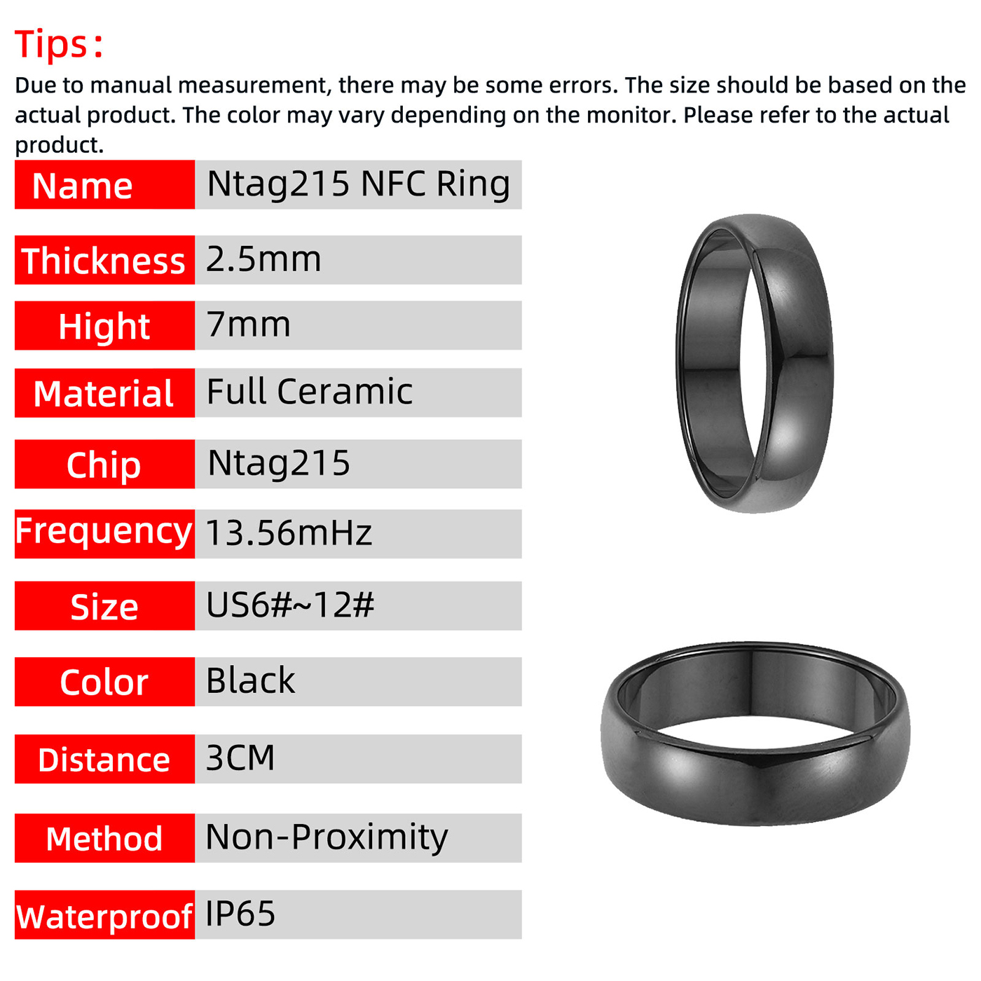 Ntag215 NFC Full Ceramic Smart - Smart Ring Nfc Pay recensione e prezzo