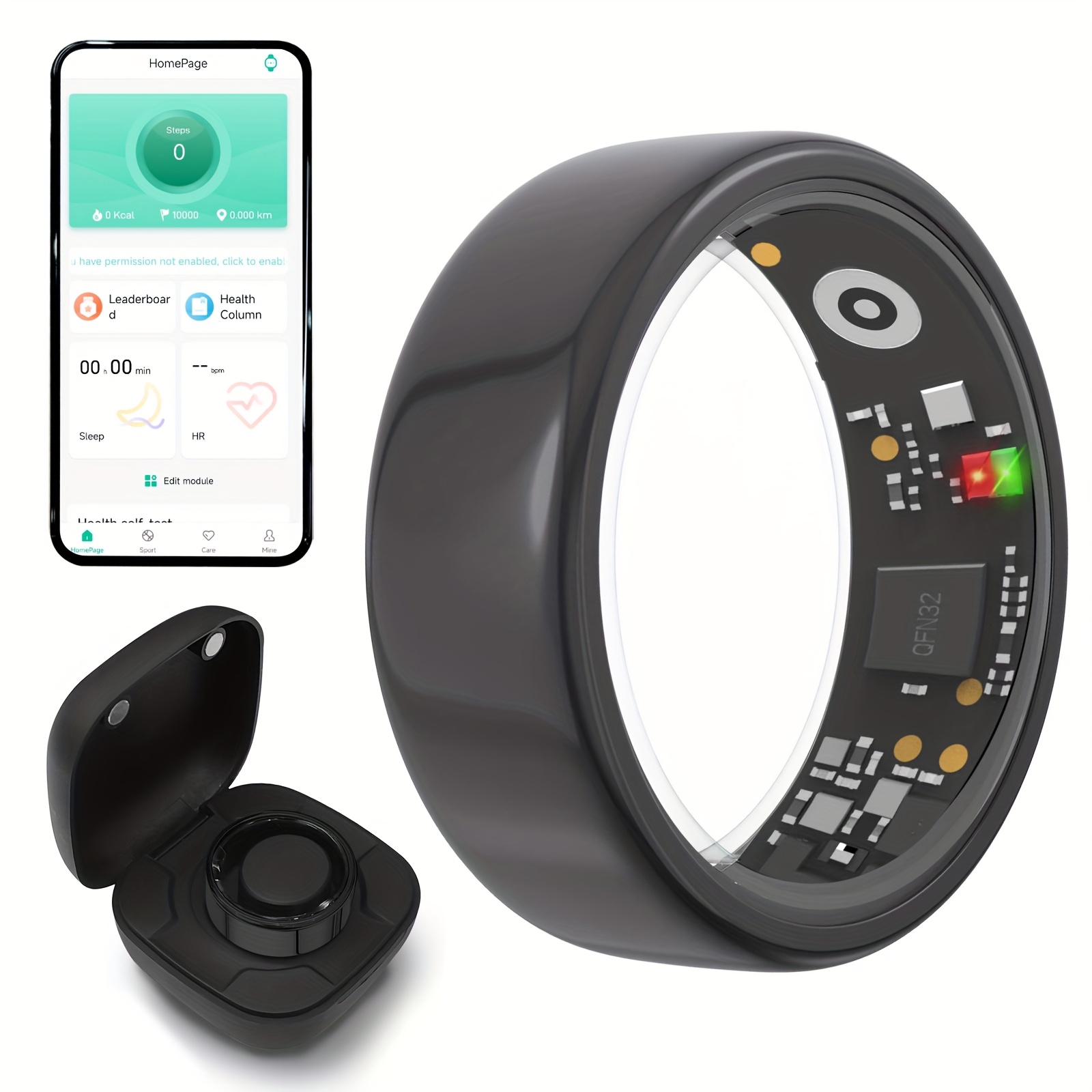 Smart Ring Men Women with Char - Temperature Ring Skin recensione e prezzo