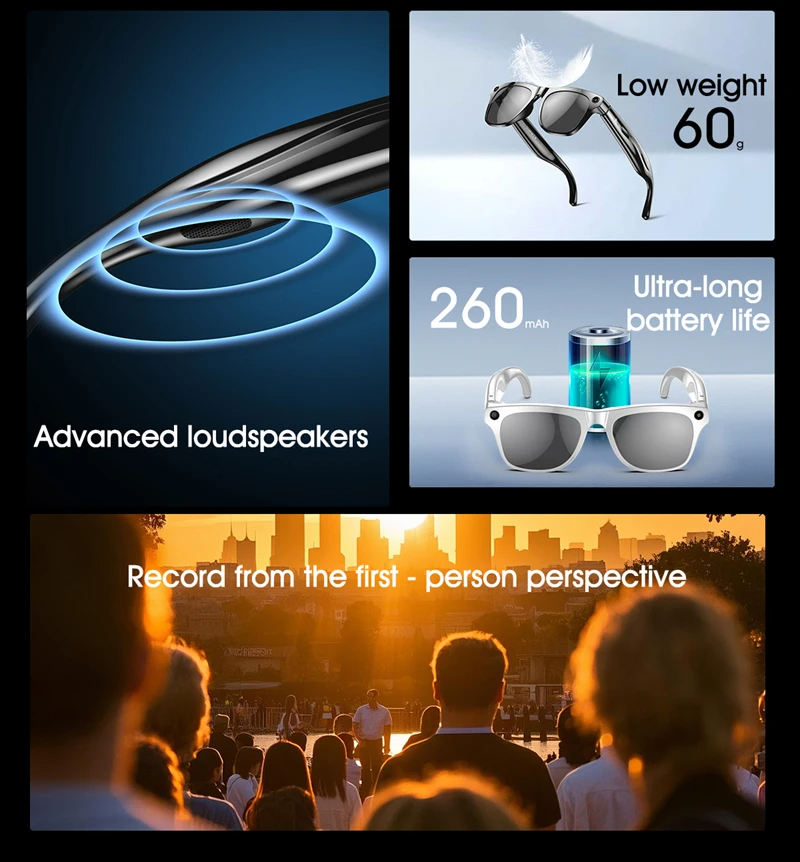 8K AI Smart Glasses Bluetooth  - Smart Glasses Lens recensione e prezzo